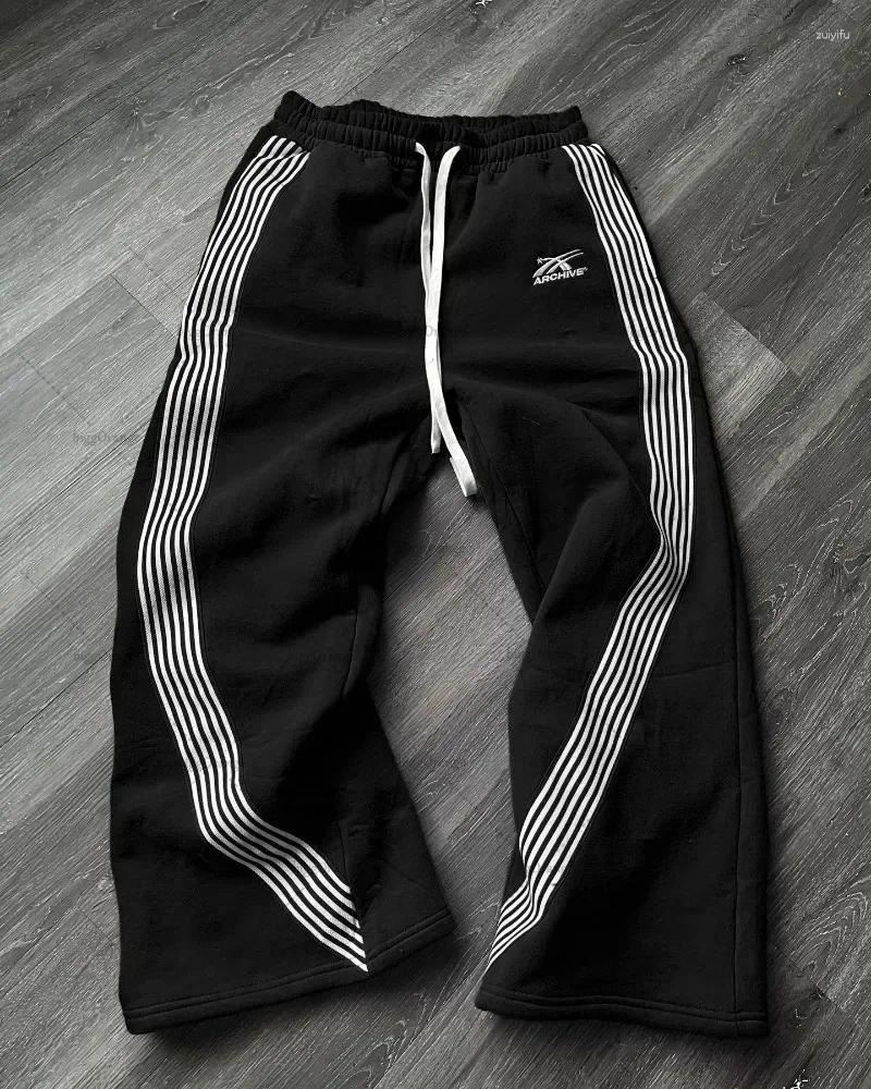 Men's Pants Y2K Retro Athleisure Functional Tactical Features Embroidery Women's Premium Jogging Fashion Drawstring Sweatpants