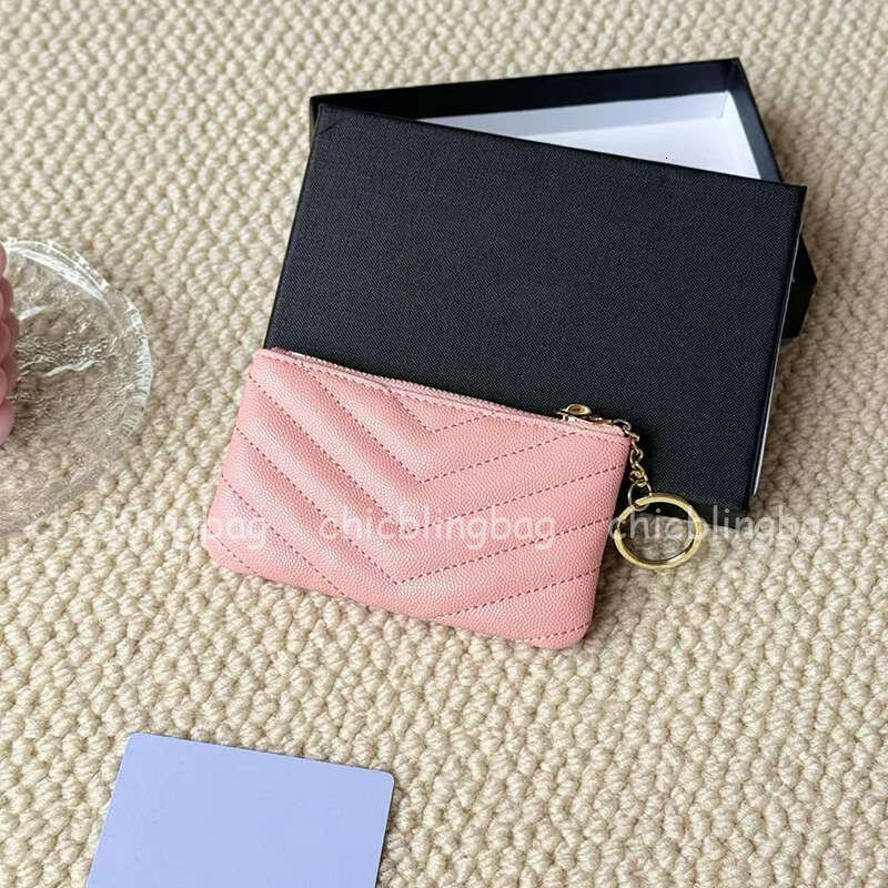12 couleurs Classic Keychain Designer portefeuille de cartes d'identité de haute qualité sac de téléphone mobile à la mode Mini Mini Money Sac 43
