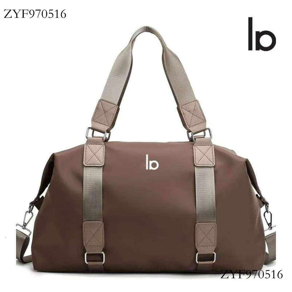 Large Capacity Solid Color Fiess Portable Yoga Women&#039;s Wet Dry Separation Waterproof Lage Bag Sports-image-1049303560