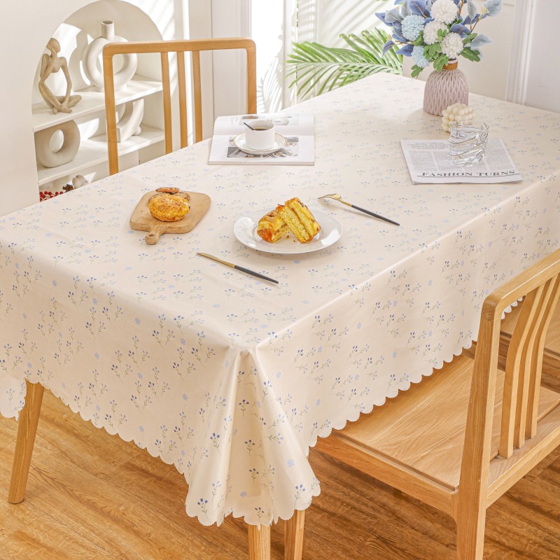 Waterproof and oil-proof tablecloth pastoral geometric rectangular tablecloth coffee table tablecloth wholesale Z99P01-image-1049378321