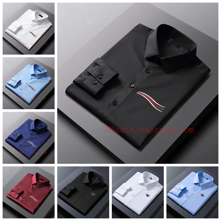 Mens dress shirt business men Pairs Designer Shirts Long Sleeve Flocked Paris Button Up Shirts Beach Textured Shirts Vacation Hawaiian Casual Shirts