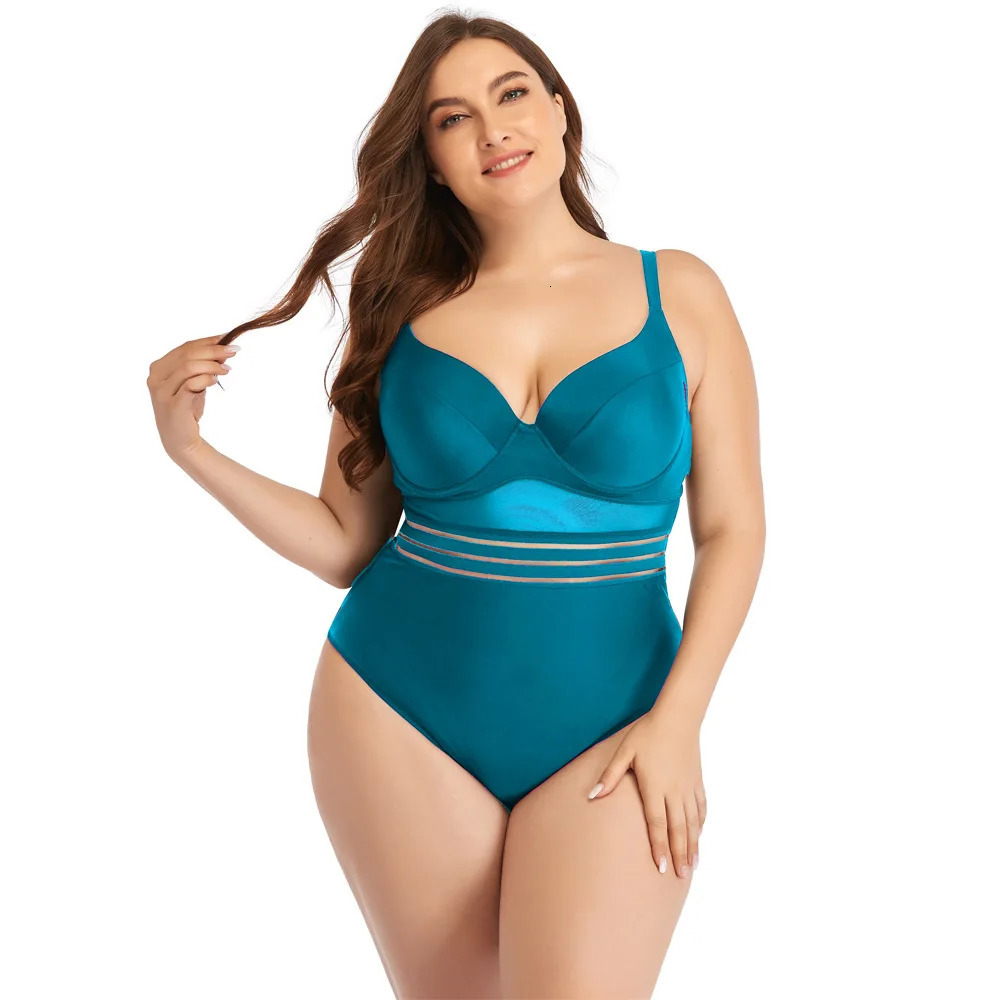 Maillot de bain grande taille pour femme, une pièce, sexy, 3xl, xxl, ensemble bikini, 250318