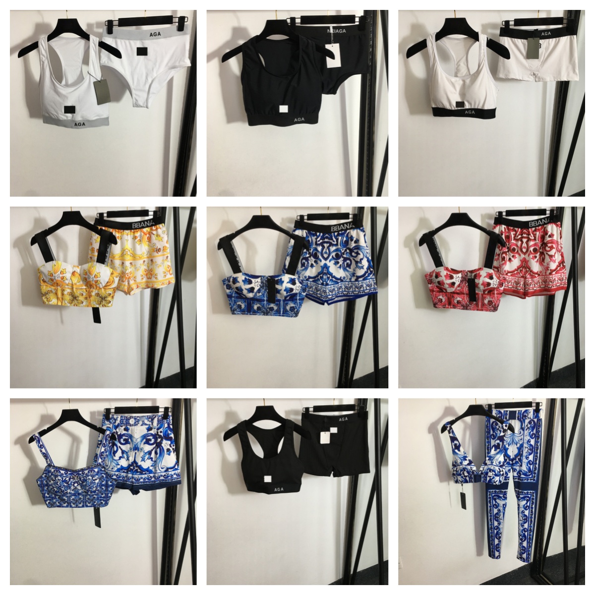 bb Soutien-gorge short sexy rembourré bikini pour les vacances, maillot de bain classique imprimé floral, dessus de yoga, survêtement, camisole d