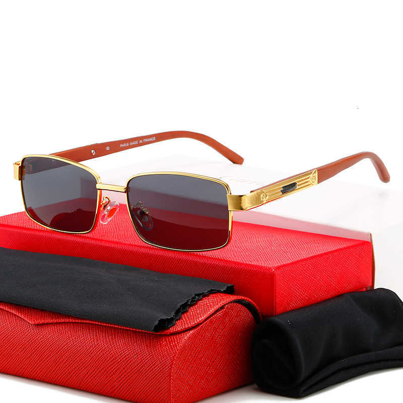 Designer Men women Sunglasses 2023 New full-frame sunglasses Mens business box Wood leg Womens glasses