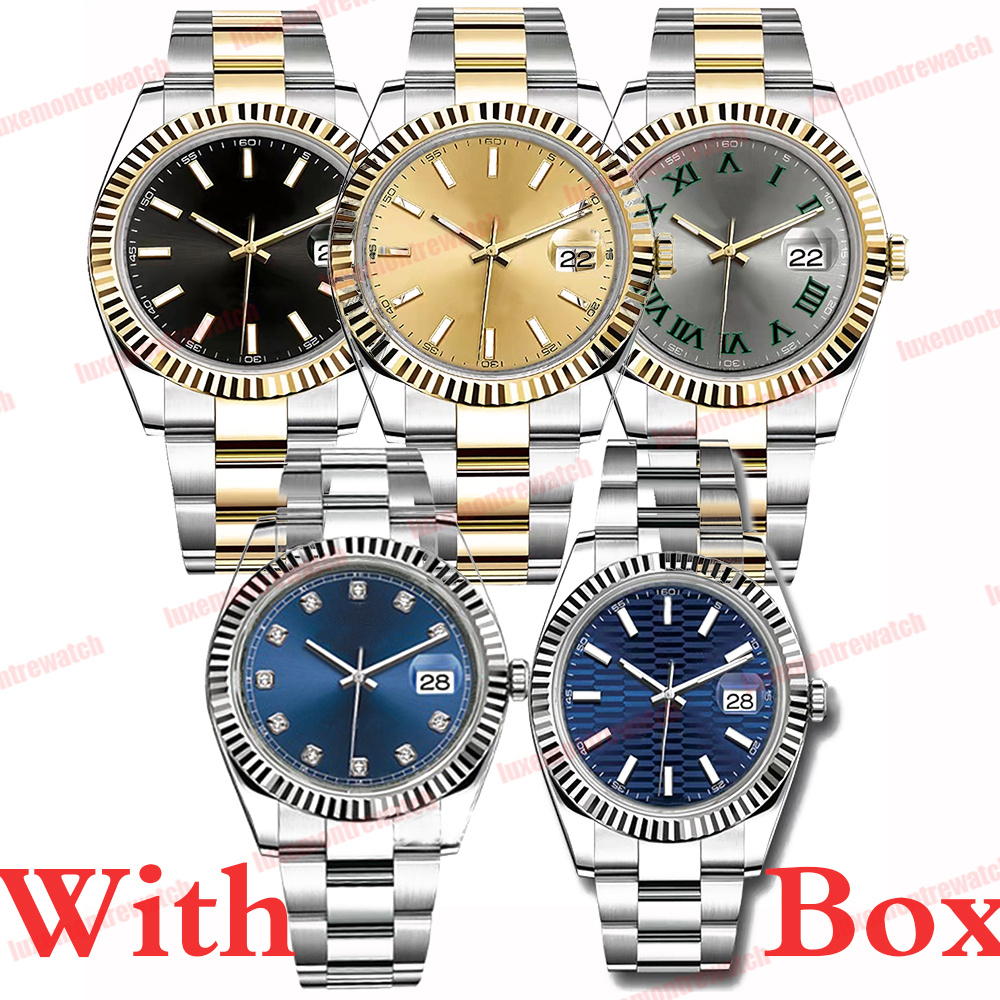 Des hommes montres Luxury Montres Grey Baton 41 mm Blue Watch Smooth Mens Automatic Watchs Mechanical Montre de Luxe Watches Masters WRSITWATCHES