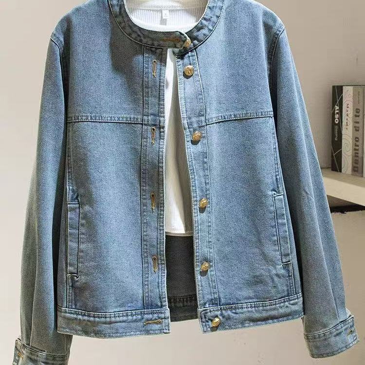 Women Jackets Denim Woman Short Coats Autumn Spring Style Slim For Lady Jacket Designer Coat With Button Letters Classical Clothing S-3XL