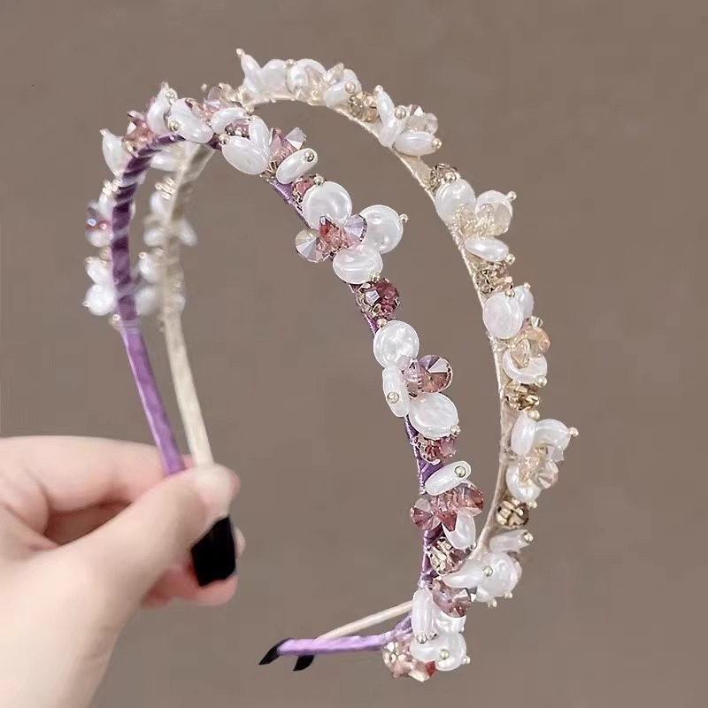 Women&#039;s Rhinestone Sweet Hair Bow - Elegant Fashion Headband for Weddings Parties Birthdays-image-1049483854