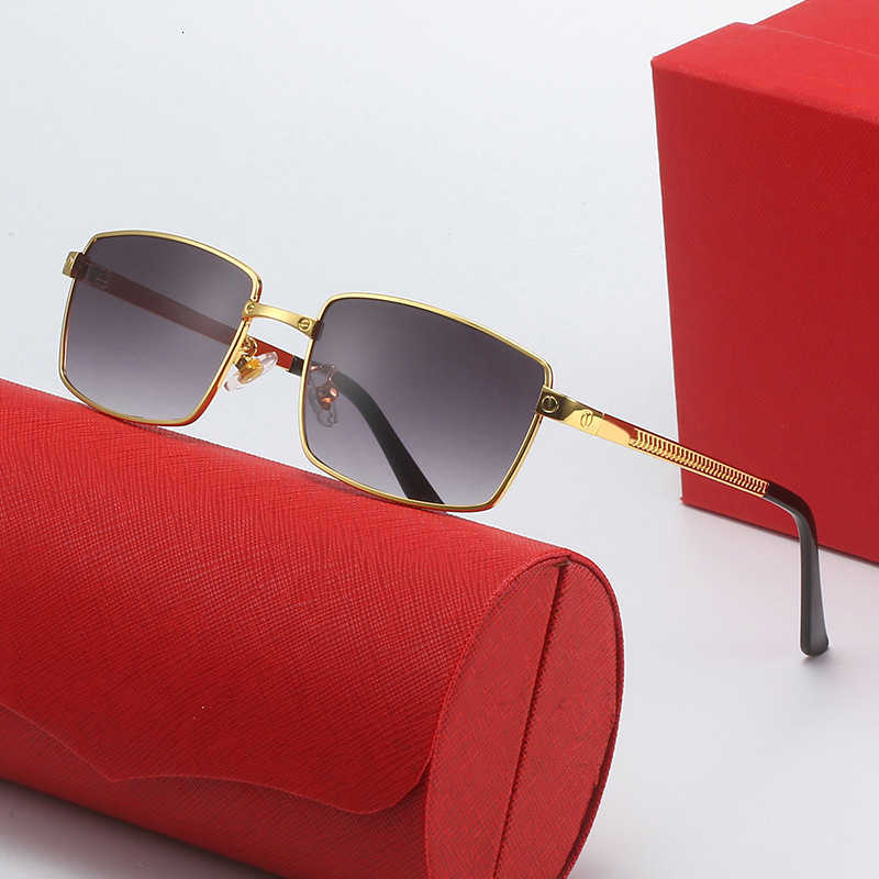 Designer Men women Sunglasses Full-frame business metal sunglasses mens new gentlemens square optical glasses frame