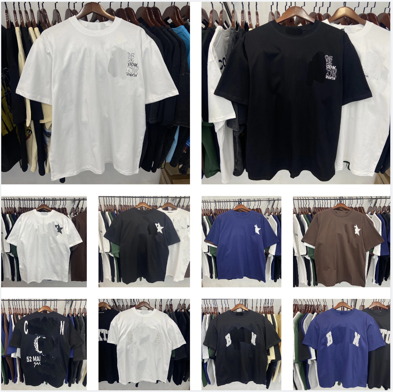 T-shirt de t-shirt pour hommes t-shirt sweat-shirt à manches courtes à manches à manches pour hommes de la rue principale et à l'été T-shirt à la
