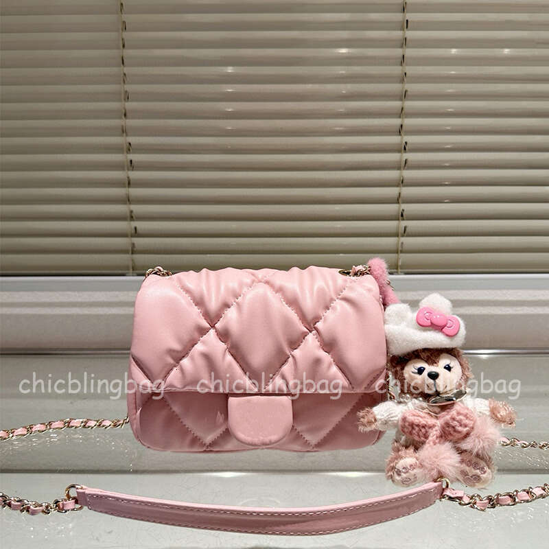 New Women's Shoulder Bag Fashion Designer Flap Bag High Quality Sheepskin Women's Bag Macaron Color Money Bag Snow White CF