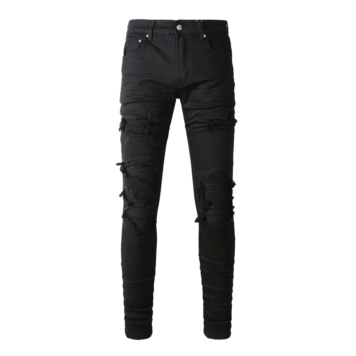 designer ksubi jeans for pants mens brand Jeans Men High-end Quality Straight Motorcycle Embroidery Retro Denim Biker Grey Paint 3