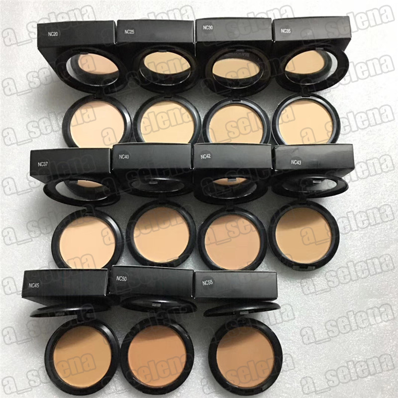 Face Makeup Powder Plus Foundation Pressed Matte Natural Make Up Easy to Wear Facial Powders 11 Colors-image-601388089
