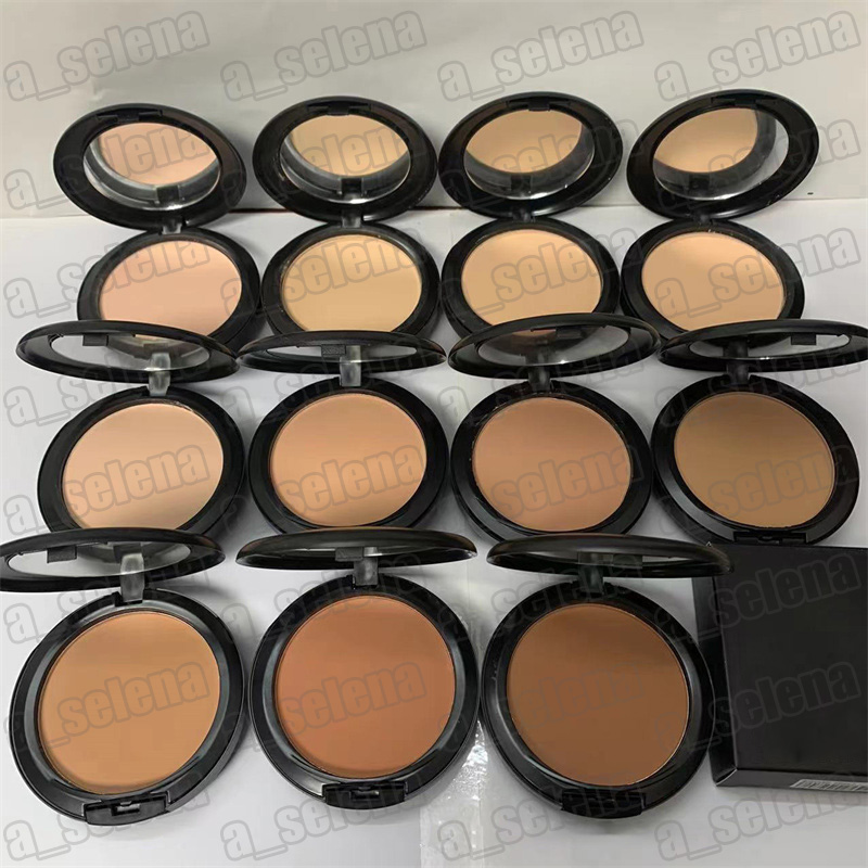 Face Powder Makeup Plus Foundation Pressed Matte Natural Make Up Easy to Wear 15g NC 11 Colors Facial Powders-image-601389475