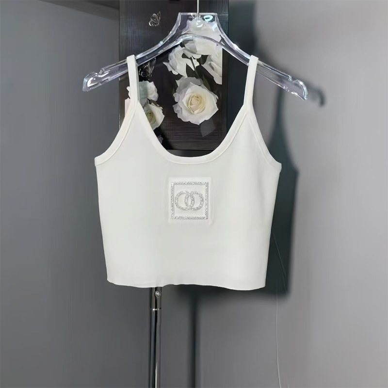 Classic Womens Knits Tees Tshirt Vest Turtleneck Shirt Designer Woman Blouse Tank Shirts Womens Tops Lady Slim Tees Sleeveless S-XL