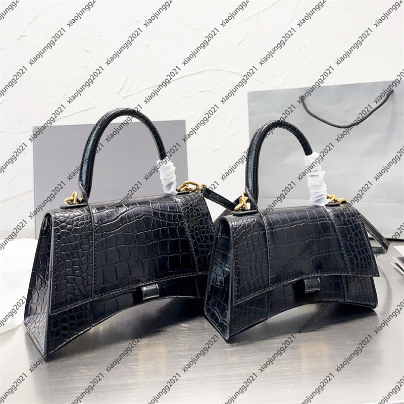 Top quality handbag Designer Shoulder bag Tote half moon bag gold buckle Luxury Crocodile pattern top handle Hobo Clutch Bags Women's man Cross