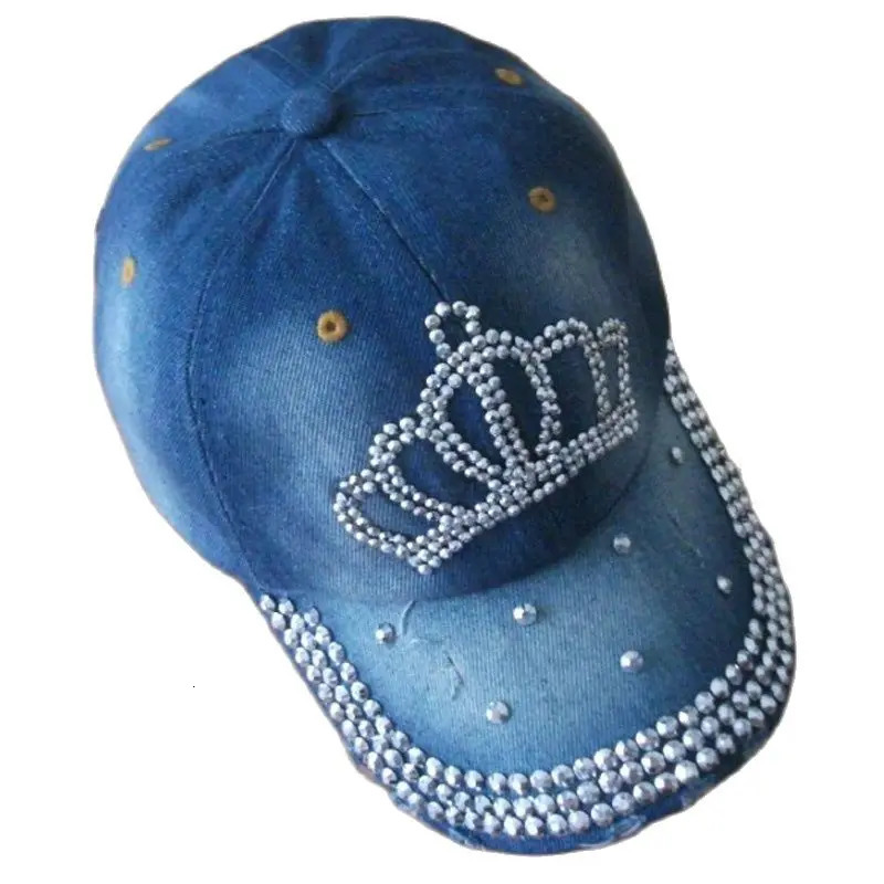 1 piece Fashion Diamond Baseball Cap 100% Cotton Spring Auntie Snap Cap for Men and Women 1179 250320