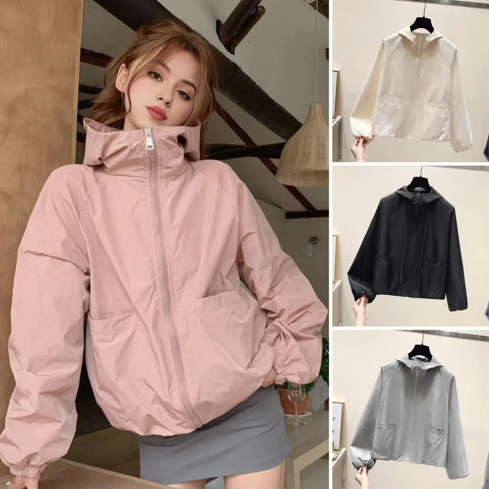 Women Hiking Jacket Summer Quick Dry Camping Hunting Clothes Sun-Protective Outdoor Sports Coats Anti UV Windbreaker Smooth 250318
