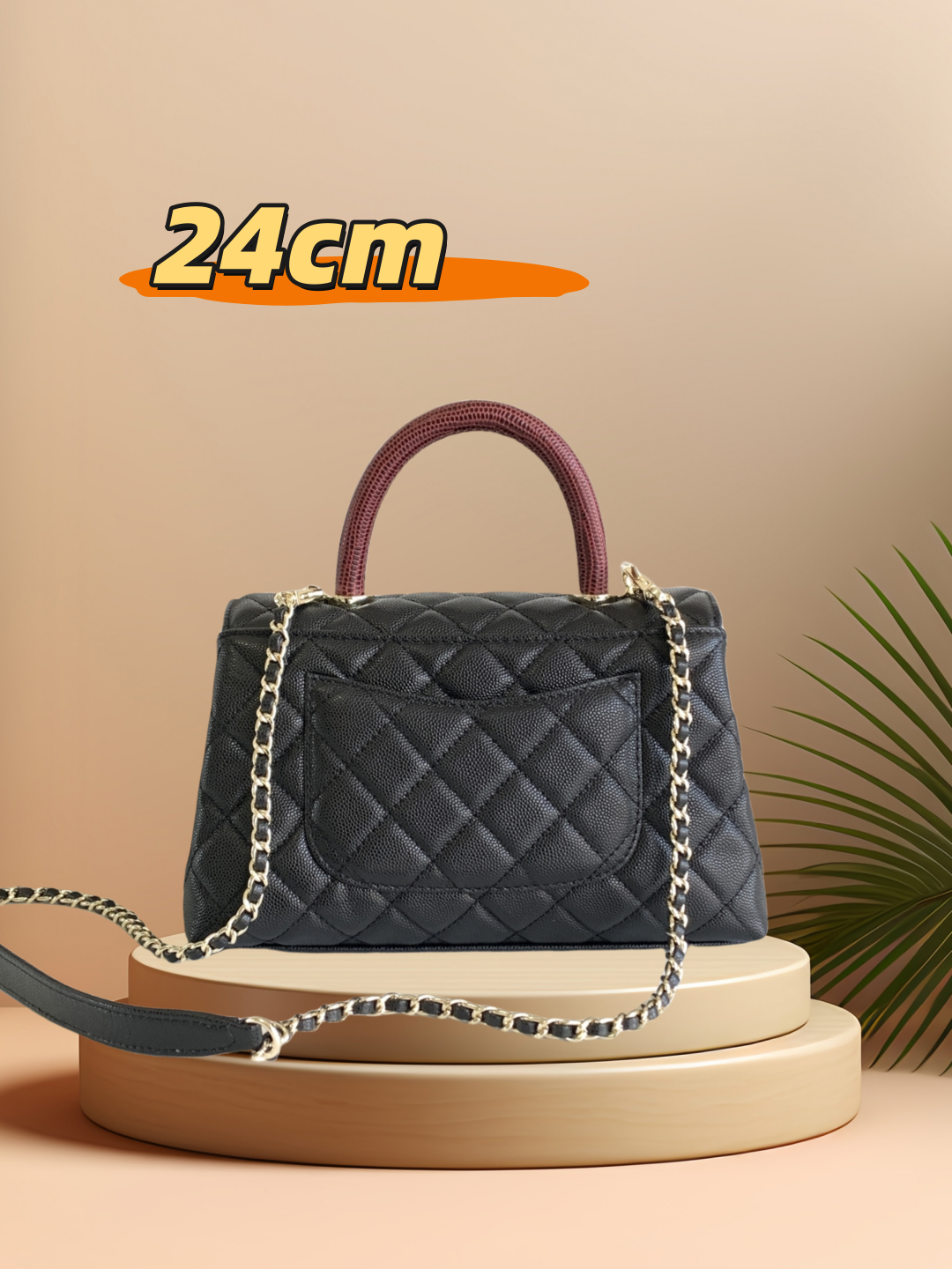 260304-5 Master quality designer bag, top handle tote with signature knot detail and sliding crossbody strap