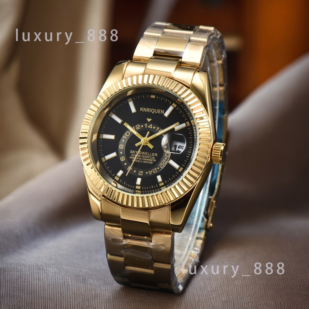 Vente chaude du concepteur de luxe Men de montres en acier quartz