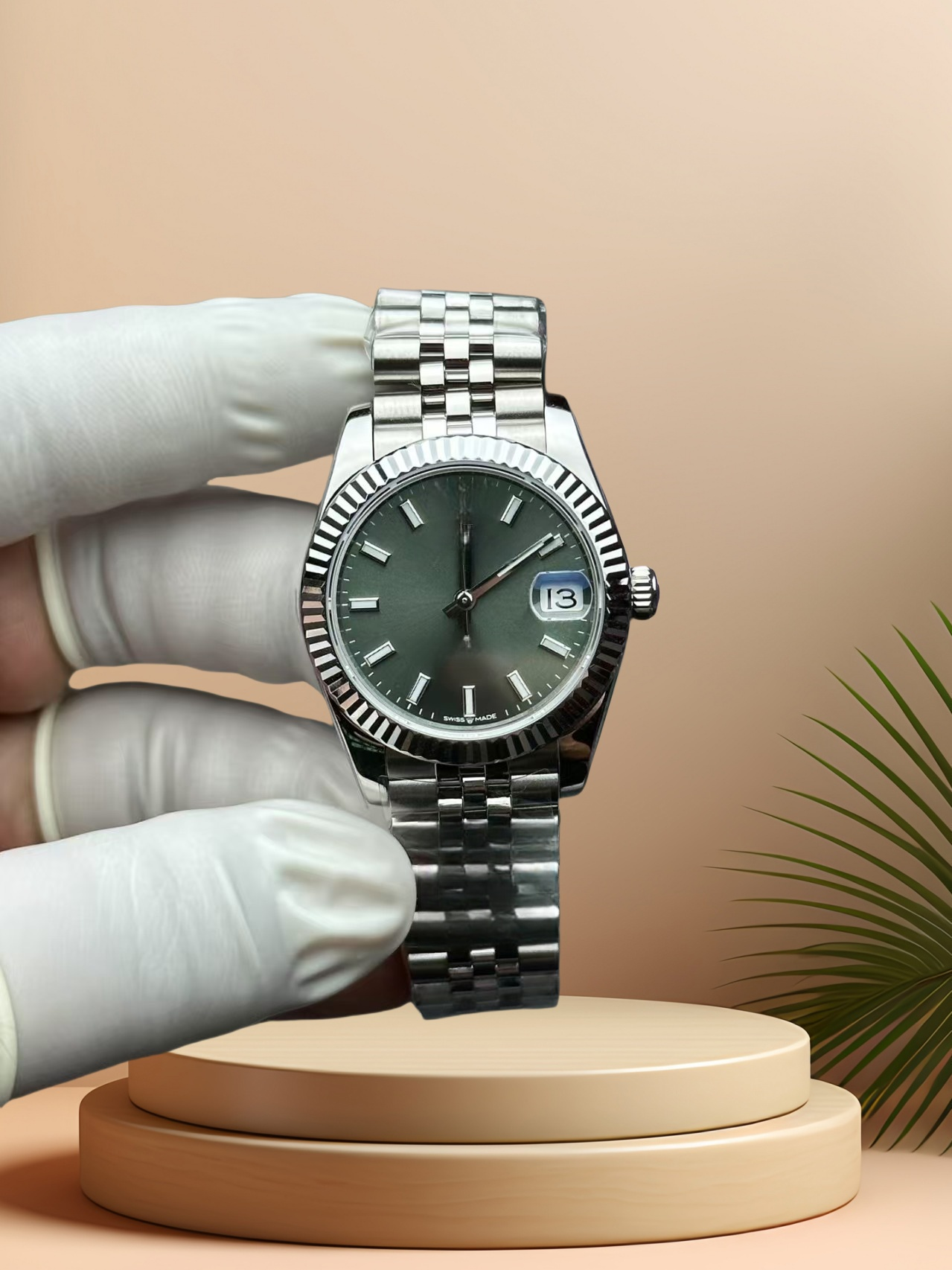 260721-3 Montres de luxe de qualité supérieure de marque de créateur, plusieurs montres, vertes, adaptées aux femmes