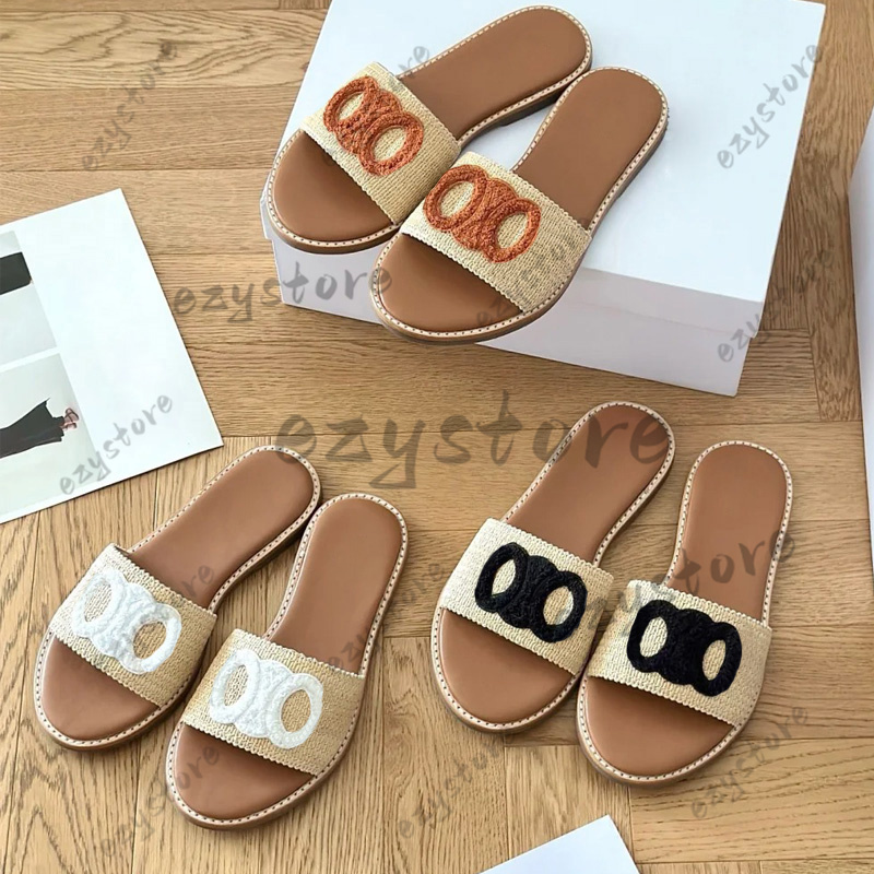 Woman Sandals Designer slippers Gladiator Mule slippers lide woman Flip flops sandale Mules Casual Shoe Roman Slippers Flat Summer Beach Slide size3