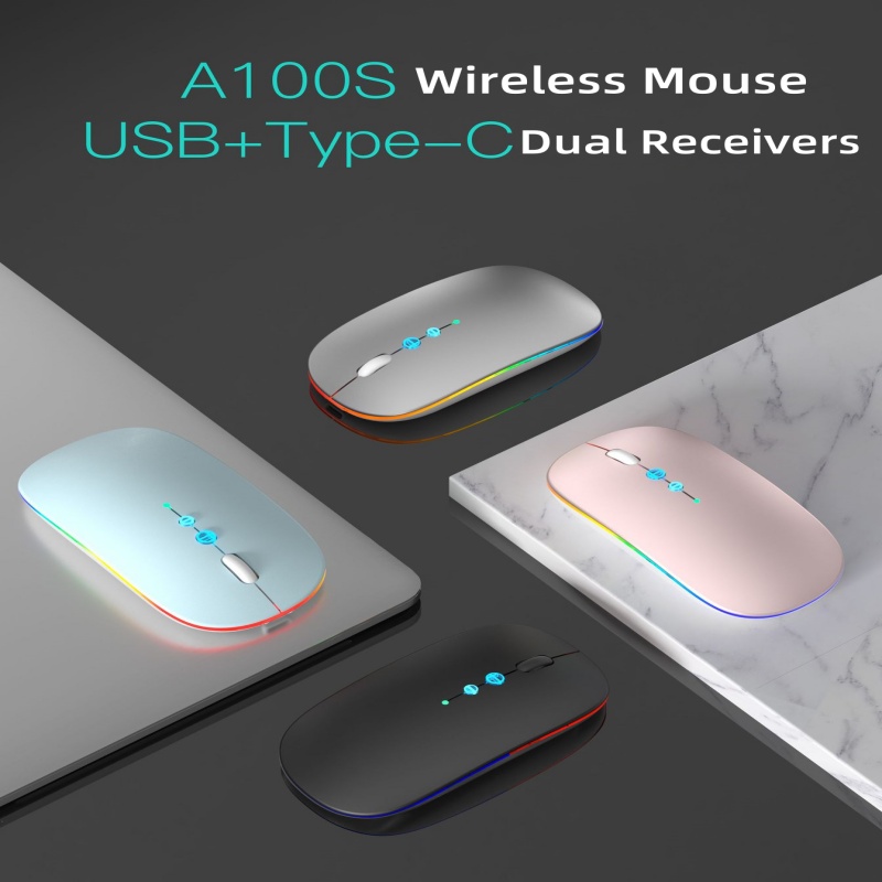 Wireless Mouse 2.4G Silent Version Rechargeable Luminous Mouse-image-1050444343