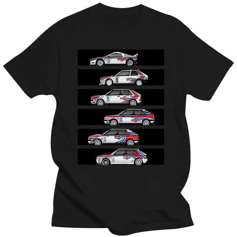 T-shirt hip hop t-shirt 100% coton pur t-shirt à manches courtes Martinis Car Rally Fans de course chaude Vente de coton imprimé T-shirt W250324
