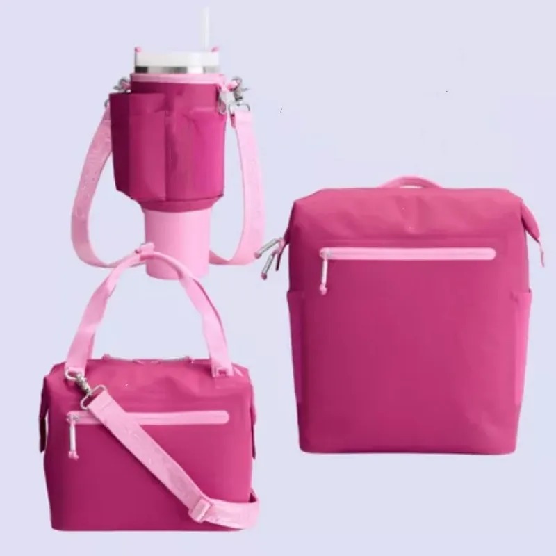 US Stock All Day Julienne Mini Soft Cooler Lunch Bag Box Recycled Polyester Cooler 12-Hour Cooling Travel Cooler Bags Black Isothermic Bags-image-555390061