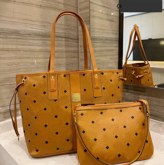 Sac en cuir authentique de qualité supérieure Femme Femme Tote Crossbody Designer Composite Fashion Shopping Wallet Pockets Hands Sac à main Sac