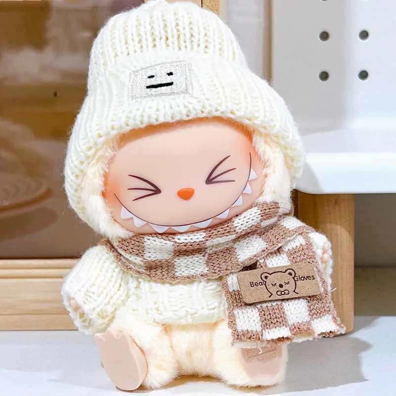 17cm Labubu clothes 1nd/2nd labubu Generation Labubu Sitting Party Clothes Pendant Doll Labubu doll Clothes Sweater scarfC250325-image-1050395001