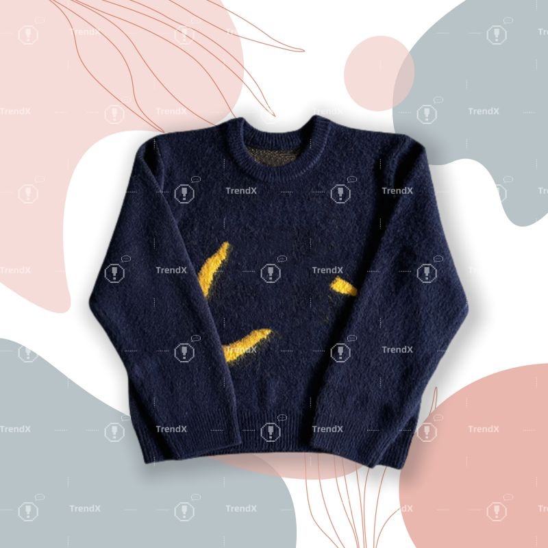 Elegant Knitted Crewneck Sweater - Soft & Cozy Daily Wear
