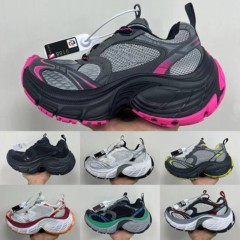 2025 Mens womens sneakers track runners 10xl casual shoes sneaker leather vintage 17fw paris luxurys triple black white tracks runner trainers EU