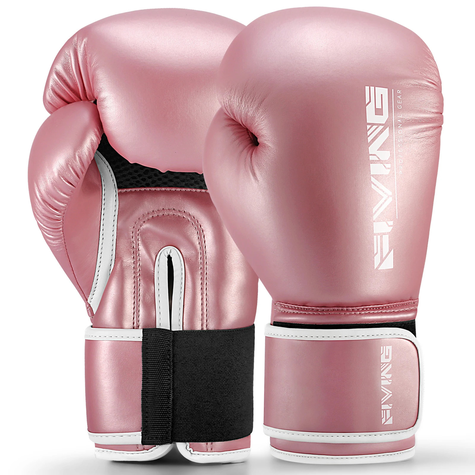 FIVING Womens Professional Style Boxing Gloves Used for Training Muay Thai Ladies Fighting Taekwondo Suitable for Boxing Bags Focus P 250325