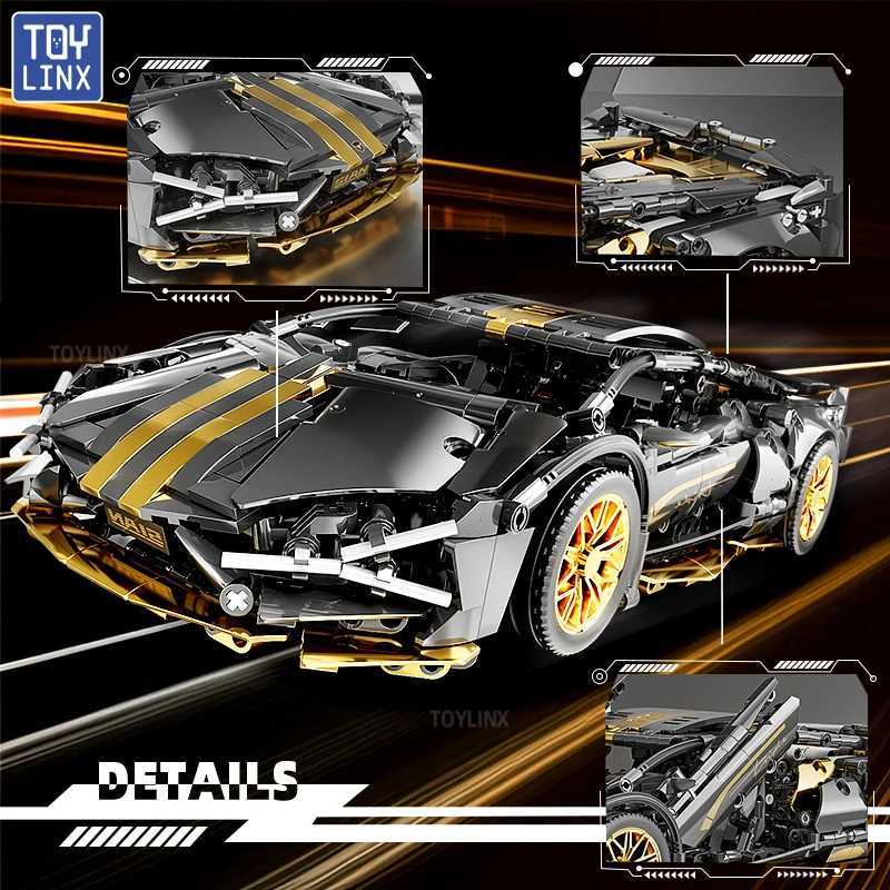 67129 Car MOC 1280pcs Building Blocks Car and Construction Toy Adult Collectible Set to Build 1 14 Scale Sports Car Model M260309-image-1096809244
