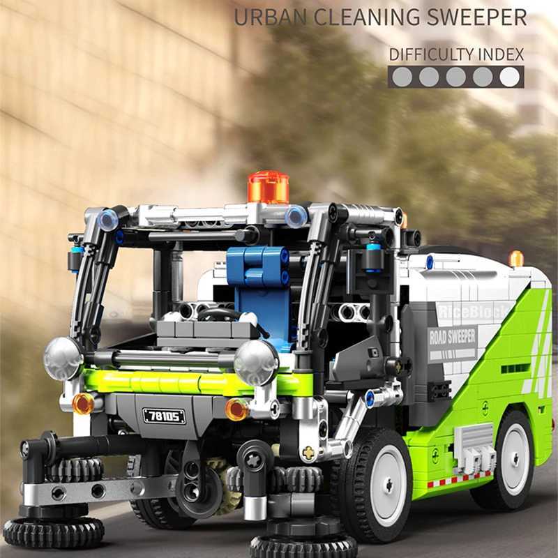 899 Ci building sweepers tractors building block kits mechanical building vehicle kits adult and boy girl toys M260309-image-1096809187