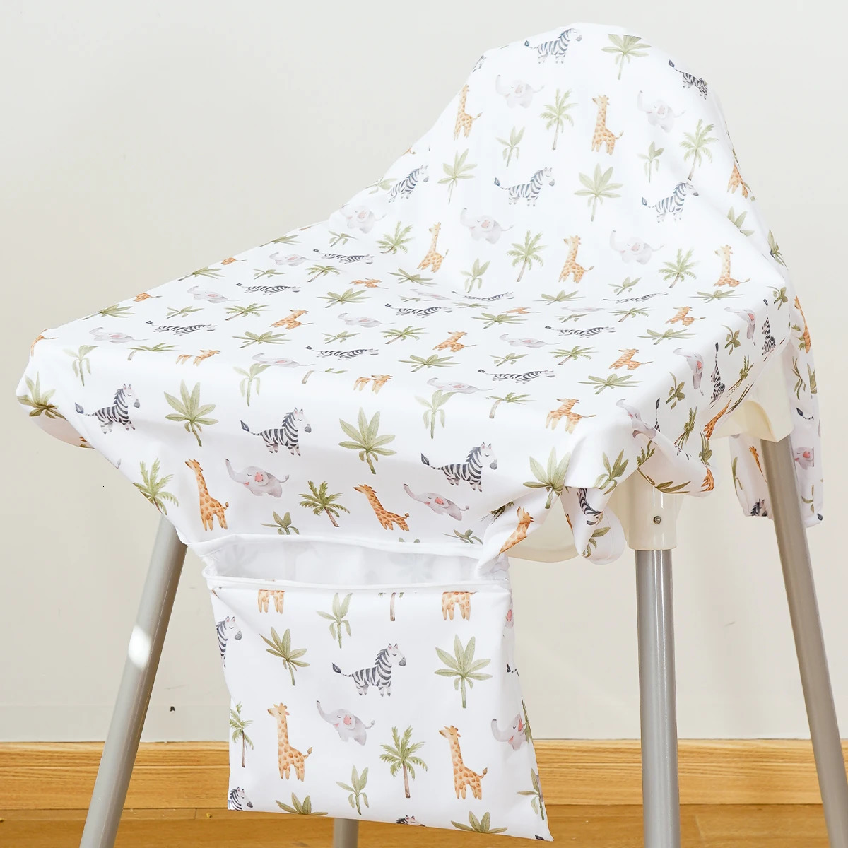 Infant Long Sleeve Coverall Baby Feeding BibsTowel Burp Apron Waterproof Print Baby Highchair Feeding Cover 250322