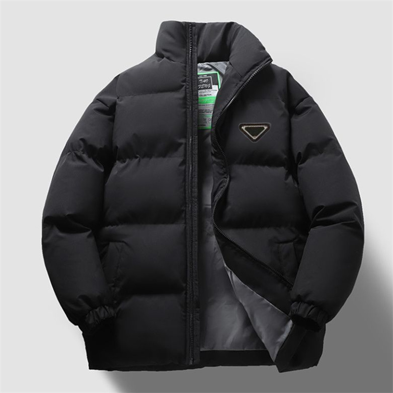 New 2025 Luxury AutumnWinter Luxury Cotton Coat Jacket Down Cotton Embroidered Triangle Brand Puffer Jacket For Men And Women Casual Down Jacket Siz