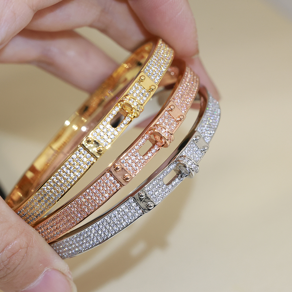 Hot Lock Gold Bracelets Women Bangles Punk for Best gift luxurious Superior quality jewelry Leather belt Bracelet free delivery fashion