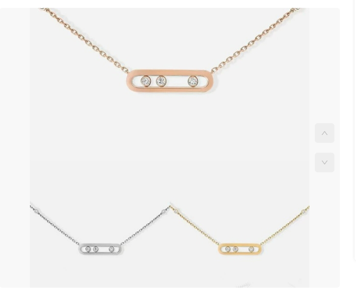 Nouveau collier de créateur corps nu, boule de trois diamants plein de diamants, mode tout style simple, chaîne de clavicule coulissante, bijoux