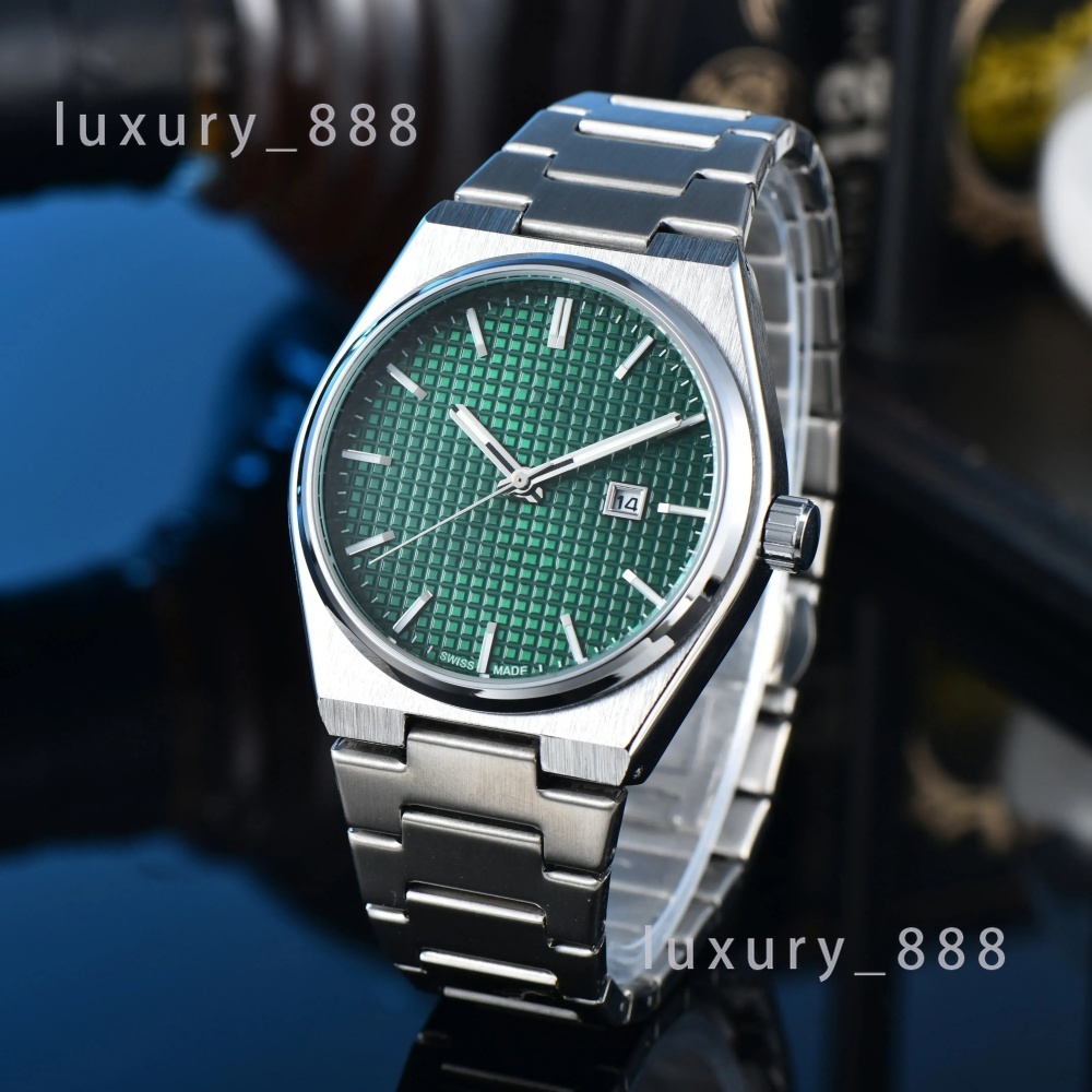 Top Fashion Luxury Watches for Men 40mm Quartz Wristwatch Automatic Date Wristwatches High Quality Daily Waterproof Popular Male Clocks for Gift