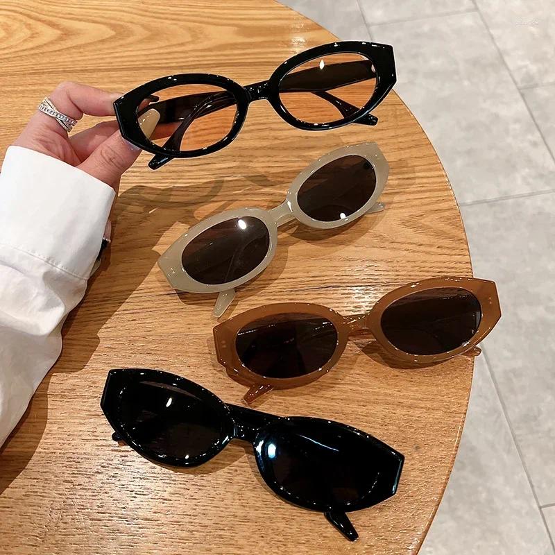 Sunglasses Vintage Oval Women Fashion Retro Female Sun Glasses Trendy Luxury Brand Designer UV400 Lady Shades Eyewear