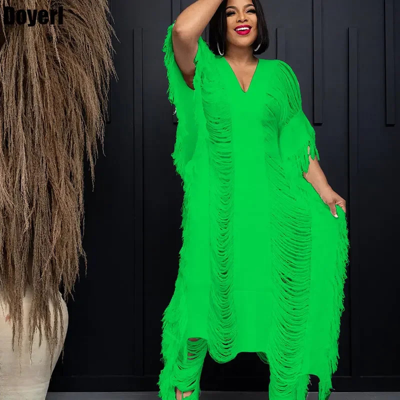 Ensemble d'été deux pièces en tricot creux pour femmes, ensemble deux pièces avec pompon Y2K, ample X long, haut et pantalon assortis, 250321