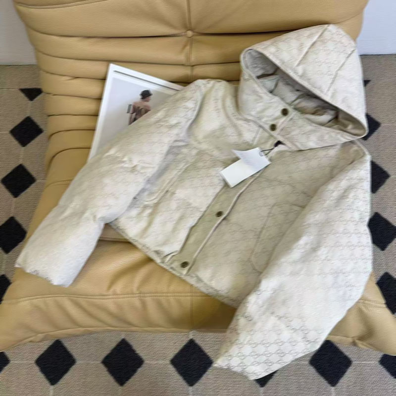 Women's Down Coat Alphabet Print Down Hooded Jacket Alphabet Slim Fit Classic Design Fashion Women's Winter High Quality Jacket Asia Sizes