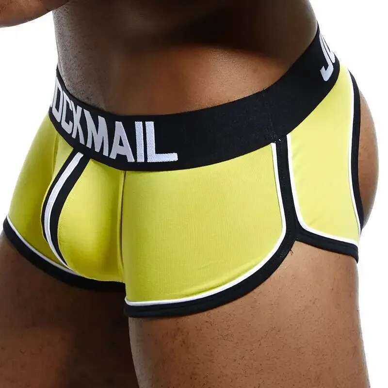 3447 Sous-vêtements Sexy pour hommes, Boxer Jockstrap, slip dos nu en coton, Slip érotique, pochette Gay