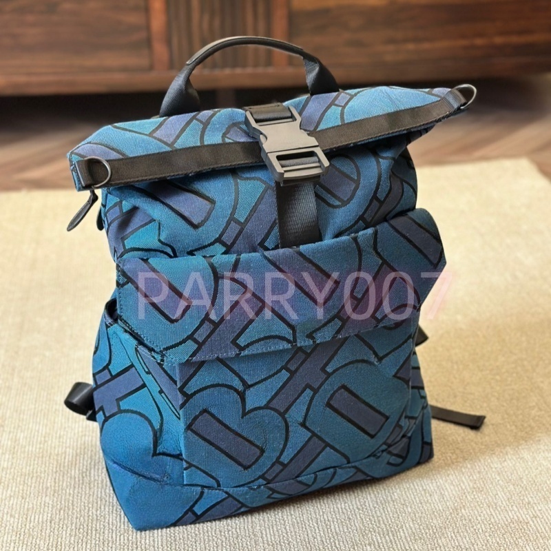 Womens man stripe canvas nylon Backpack Designer school bag Classic leather Large capacity Back pack Shoulder bag Luxury handbag tote bookbag Cro