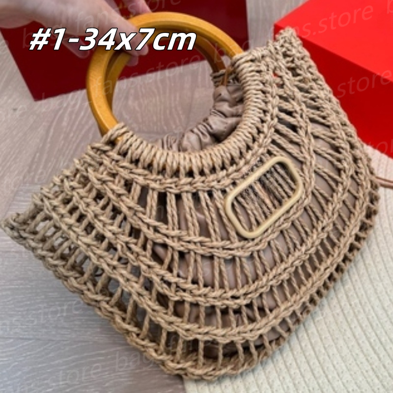Sacs tissés de créateur de mode pour femmes Summer Canvas Beach Handbags Holiday Style Festival Cadeaux 27976