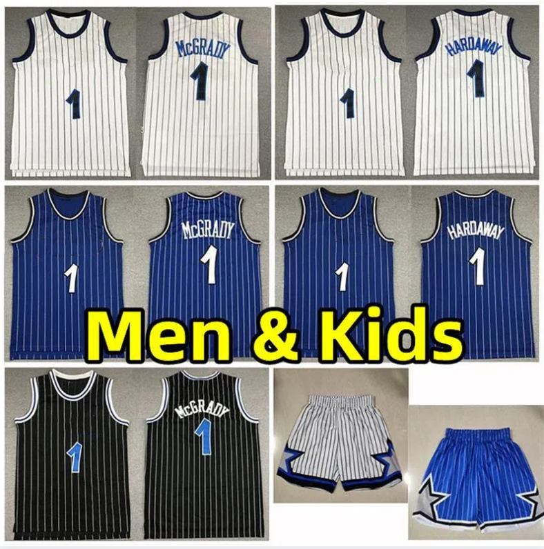 Stitched Men Kids Basketball Jerseys Tracyy McGrady Anfernee Hardaway Classics Retro Jersey Vintage adults children Youth embroidery-image-999912359