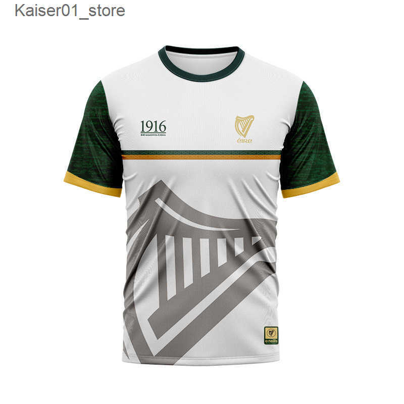 Rugby Jerseys GAA New 1916 Jersey Commemorative Board Rugby Shirt Short Sleeve T-shirt Mens Sports Shirt z250326W8L7
