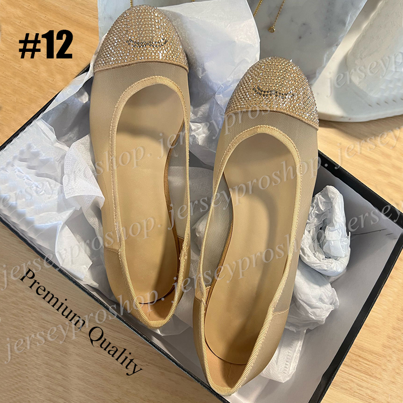(Premium Version) Women's Single Shoes Fashion Grid Ballet Sandals-image-983186374