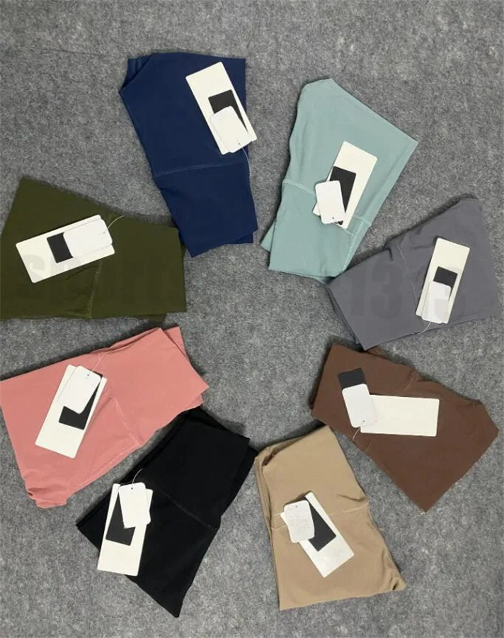 Solid Color Women's Yoga Pants High Waist Alignment Sports Fitness Set Tights Elastic Fitness Women's Outdoor Sports Yoga Leggings Tigh-image-926572656